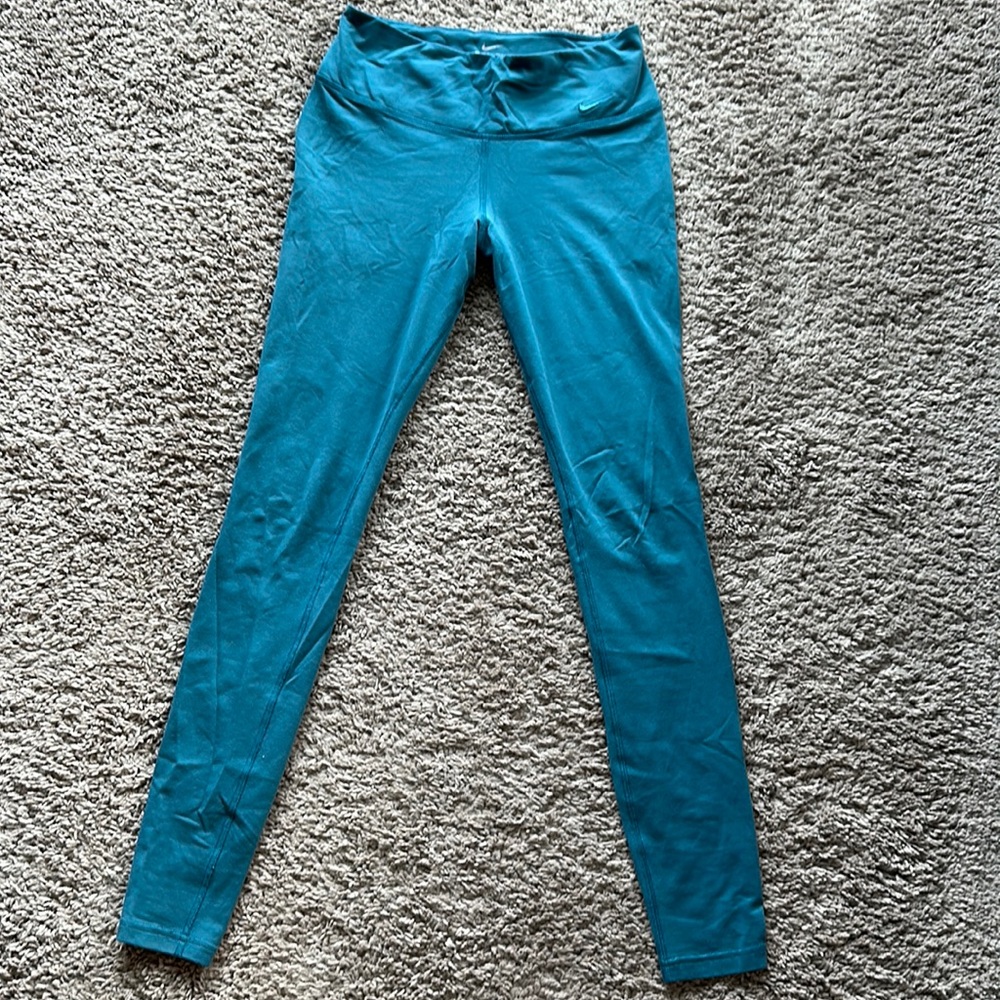 Nike blue dri-fit leggings size small